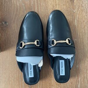 Steve Madden black Kandi loafer-slide